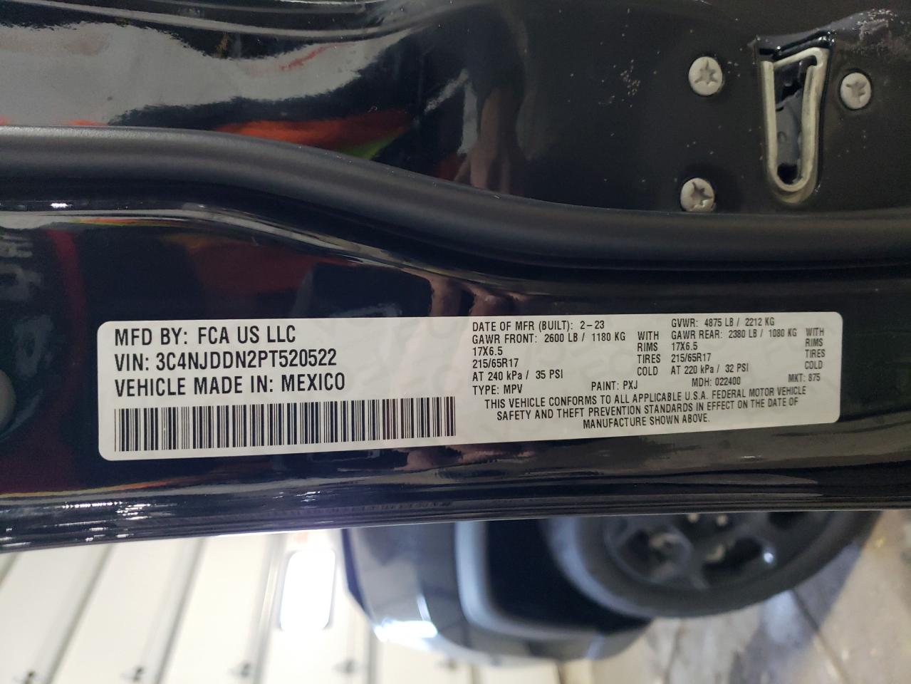 3C4NJDDN2PT520522 2023 Jeep Compass Trailhawk