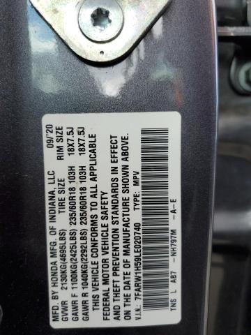 2020 HONDA CR-V EX 7FARW1H59LE020740