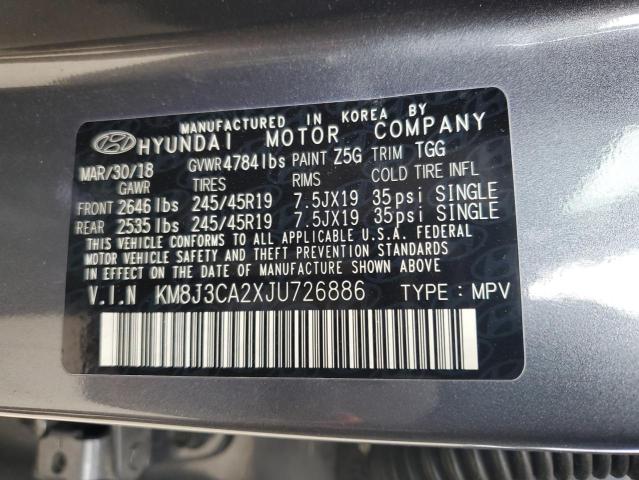 2018 HYUNDAI TUCSON VAL KM8J3CA2XJU726886