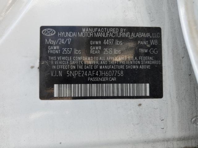 2018 HYUNDAI SONATA SE 5NPE24AF4JH607758