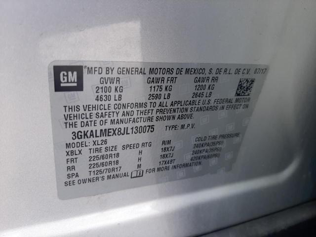 2018 GMC TERRAIN SL - 3GKALMEX8JL130075