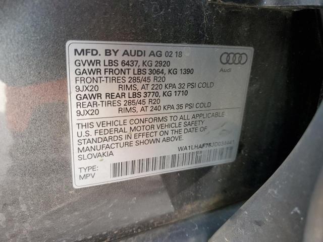 VIN WA1LHAF75JD034441 2018 Audi Q7, Premium Plus no.13