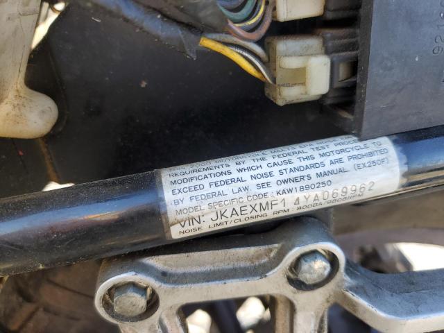 2000 KAWASAKI EX250 F - JKAEXMF14YA069962