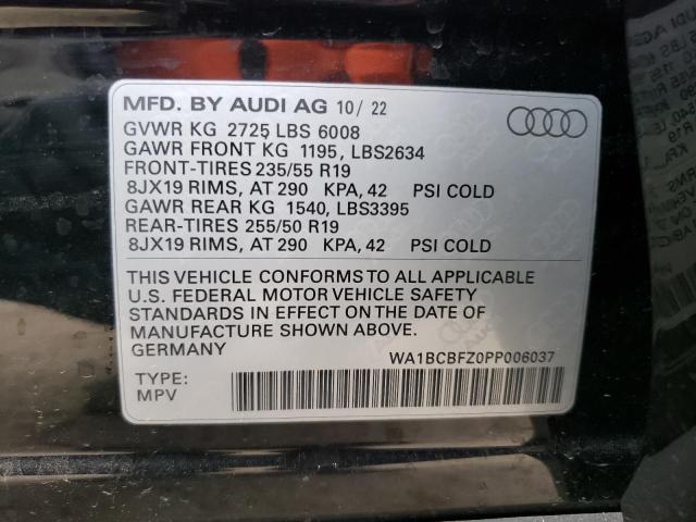 2023 AUDI Q4 E-TRON WA1BCBFZ0PP006037