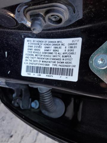 2017 HONDA CIVIC LX 2HGFC2F57HH510600