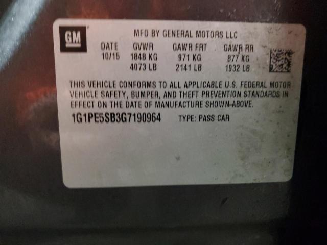 2016 CHEVROLET CRUZE LIMI - 1G1PE5SB3G7190964