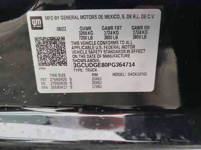 2023 CHEVROLET SILVERADO 3GCUDGE80PG364714