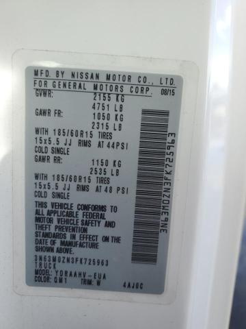 2015 CHEVROLET CITY EXPRE - 3N63M0ZN3FK725963