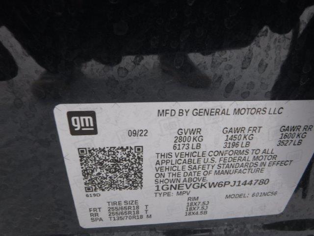 2023 CHEVROLET TRAVERSE L - 1GNEVGKW6PJ144780