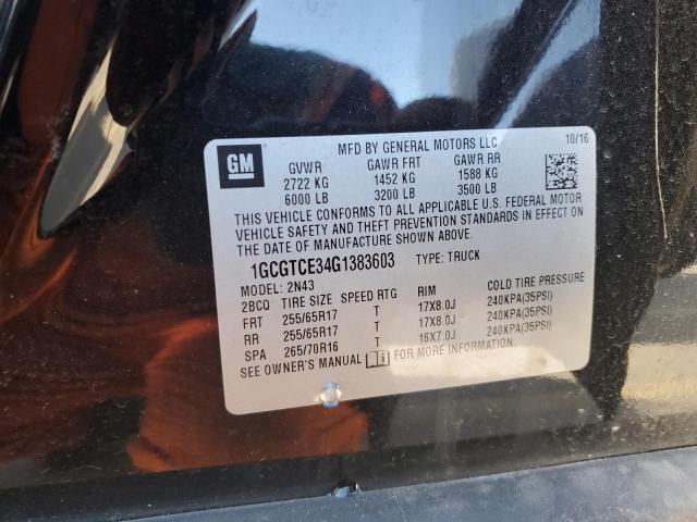 2016 CHEVROLET COLORADO L - 1GCGTCE34G1383603