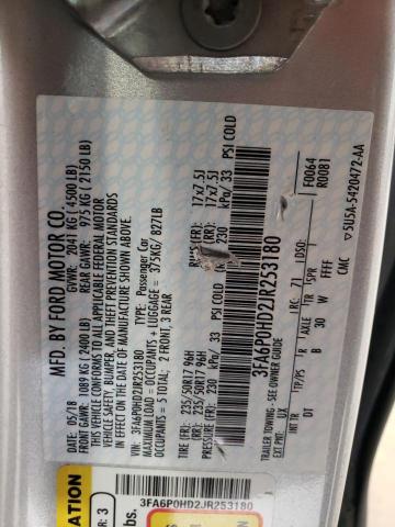 VIN 3FA6P0HD2JR253180 2018 Ford Fusion, SE no.13