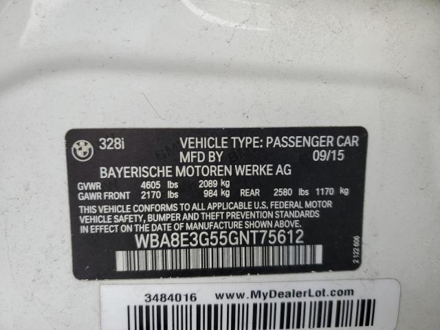 VIN WBA8E3G55GNT75612 2016 BMW 3 SERIES no.12