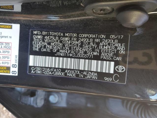 2018 TOYOTA CAMRY L JTNB11HK2J3003771