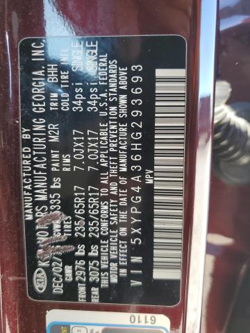 2017 KIA SORENTO LX - 5XYPG4A36HG293693
