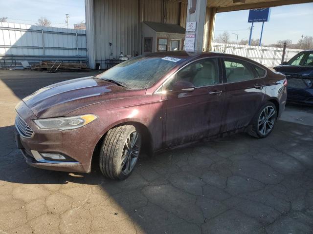 Lot #2428839568 2017 FORD FUSION TIT salvage car