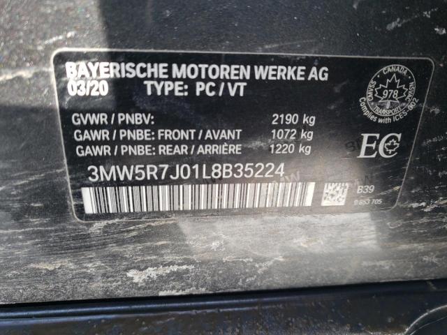 2020 BMW 330XI 3MW5R7J01L8B35224