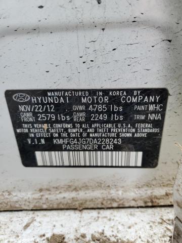 2013 Hyundai Azera VIN: KMHFG4JG7DA228243 Lot: 41716794