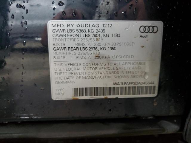 VIN WA1LFAFP3DA045644 2013 Audi Q5, Premium Plus no.12