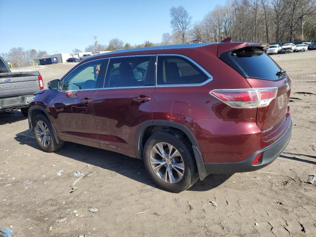 VIN 5TDJKRFH6FS149017 2015 Toyota Highlander, Xle no.2