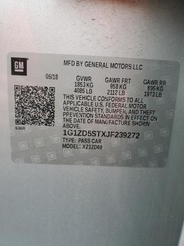 2018 CHEVROLET MALIBU LT 1G1ZD5STXJF239272