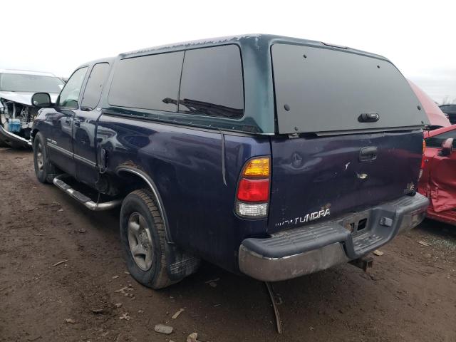 TOYOTA TUNDRA ACC 2002 blue 4dr ext gas 5TBRT34152S250054 photo #3