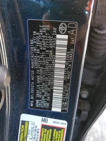 2018 TOYOTA COROLLA L 2T1BURHE6JC049423