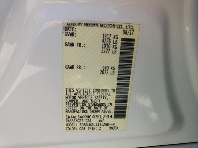 2017 NISSAN ALTIMA 2.5 1N4AL3AP0HC491744