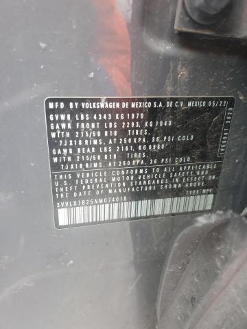 2022 VOLKSWAGEN TAOS SE IQ - 3VVLX7B25NM074018