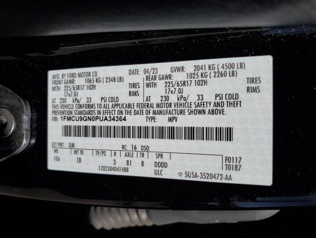 2023 FORD ESCAPE ACT 1FMCU9GN0PUA34364