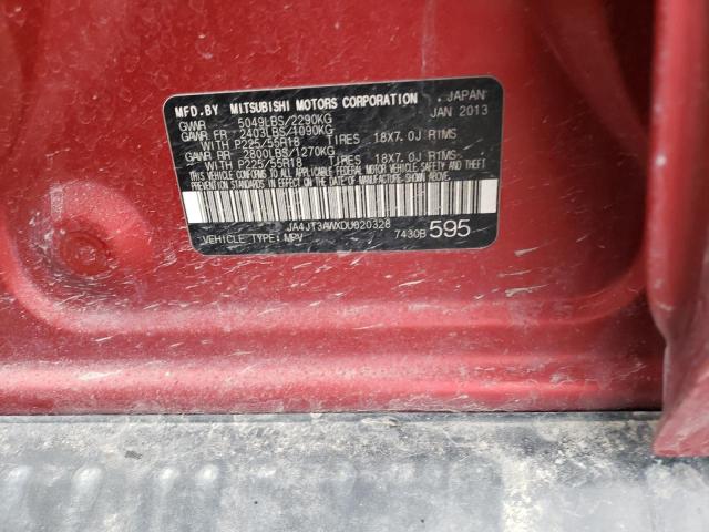 2013 Mitsubishi Outlander Se VIN: JA4JT3AWXDU020328 Lot: 41540574