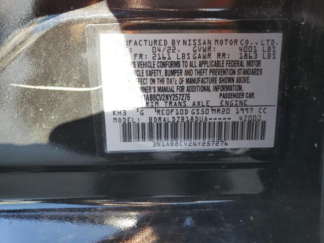 2022 NISSAN SENTRA SV 3N1AB8CV2NY257276