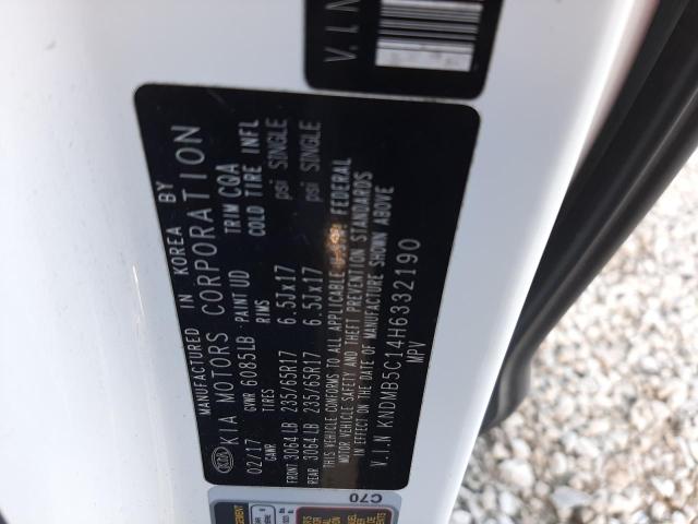 2017 KIA SEDONA LX - KNDMB5C14H6332190