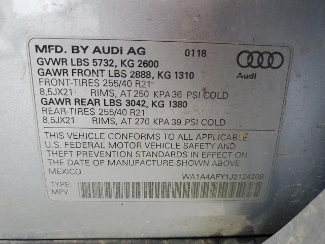 WA1A4AFY1J2124208 2018 AUDI SQ5 - Image 13