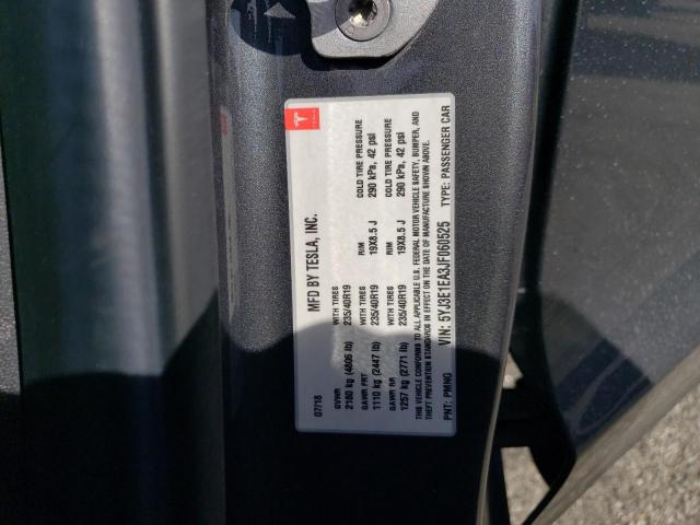 2018 TESLA MODEL 3 5YJ3E1EA3JF060525