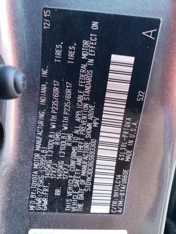 2016 TOYOTA SIENNA XLE - 5TDYK3DC8GS693300