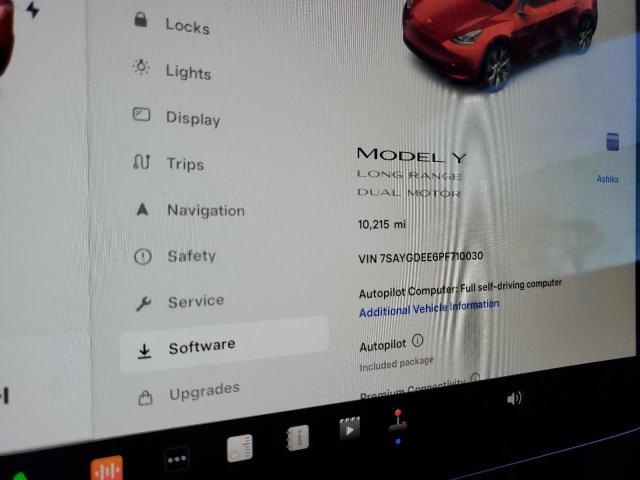 2023 TESLA MODEL Y 7SAYGDEE6PF710030