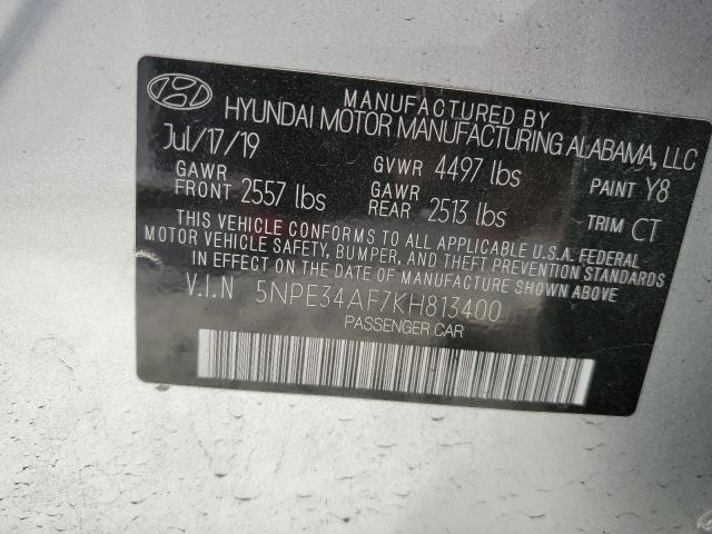 5NPE34AF7KH813400 2019 HYUNDAI SONATA - Image 12