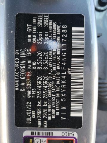 2022 KIA SORENTO SX - 5XYRK4LF4NG137288