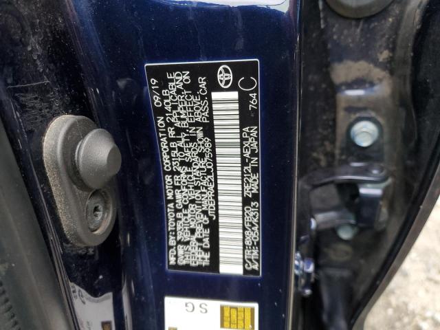 2020 TOYOTA COROLLA LE JTDEPRAE2LJ075989