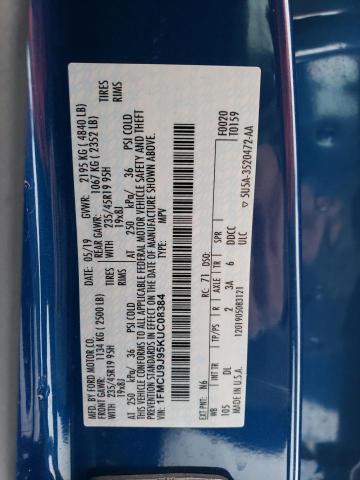 2019 FORD ESCAPE TIT - 1FMCU9J95KUC08384