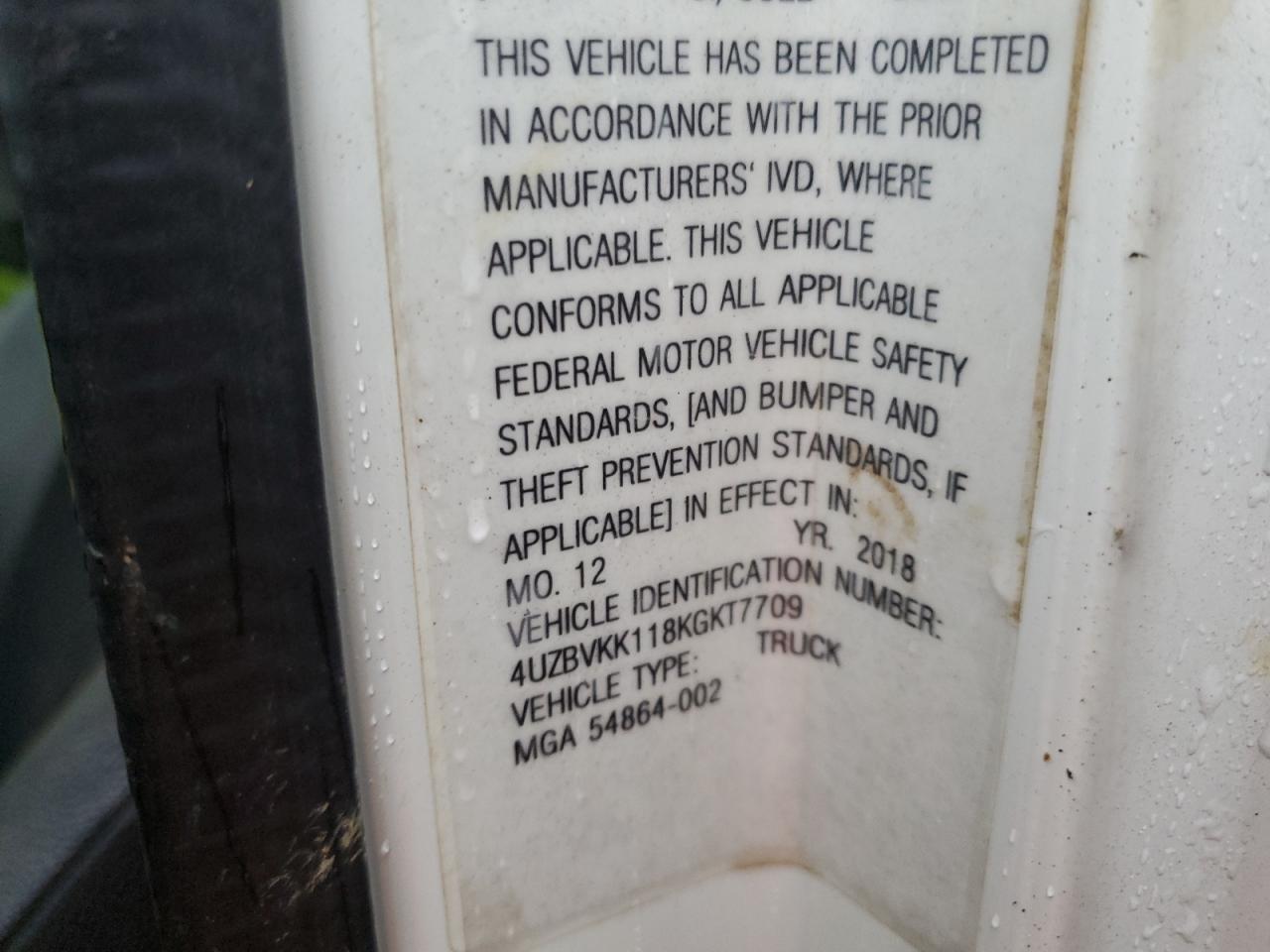 4UZBVK118KGKT7709 2019 Mitsubishi Fuso Truck Of America Inc Fe Fec72S