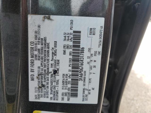 2016 FORD FUSION S 3FA6P0G76GR317886