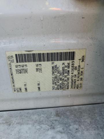 2016 NISSAN MAXIMA 3.5 - 1N4AA6AP7GC436889