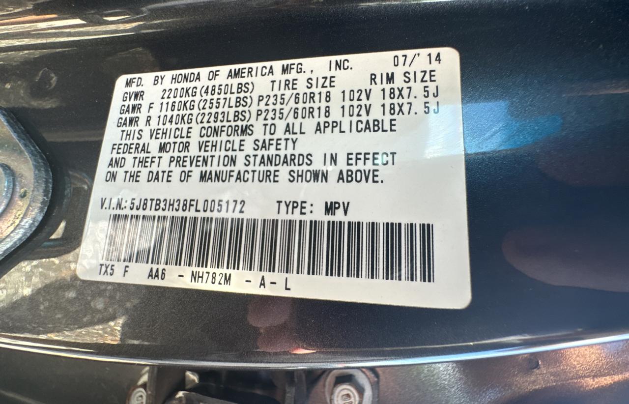 5j8tb3h38fl005172 5J8TB3H38FL005172 2015 Acura Rdx