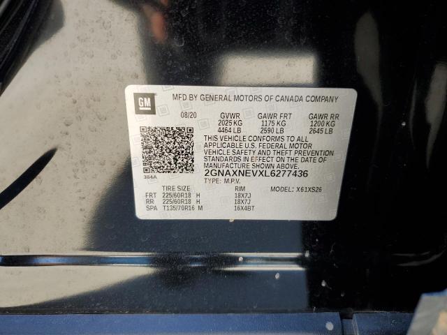 2020 CHEVROLET EQUINOX PR 2GNAXNEVXL6277436
