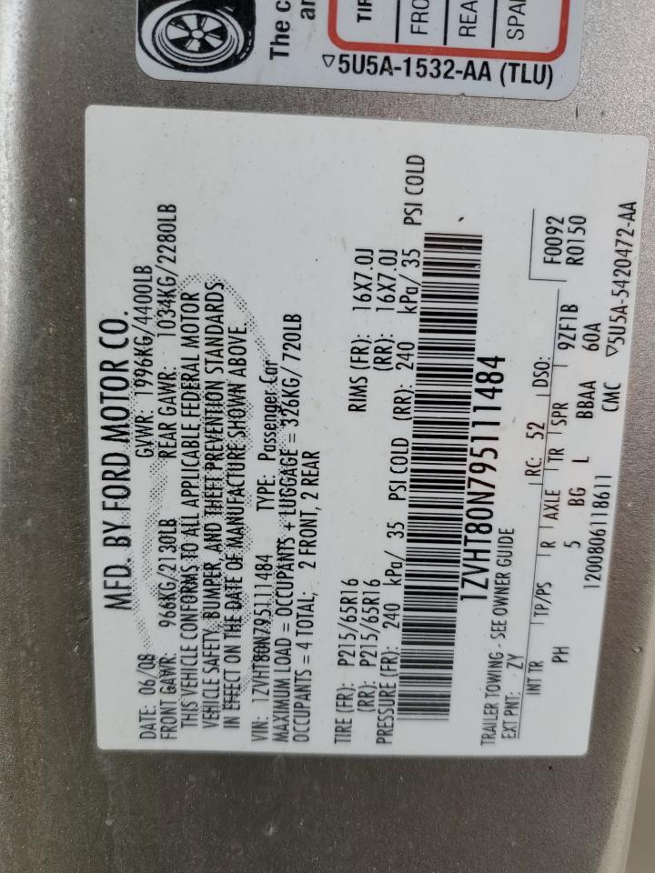 1ZVHT80N795111484 2009 Ford Mustang