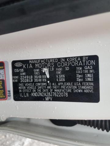 2018 KIA SOUL KNDJN2A28J7622078