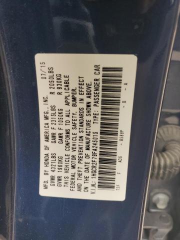2015 HONDA ACCORD EX 1HGCR2F79FA245015