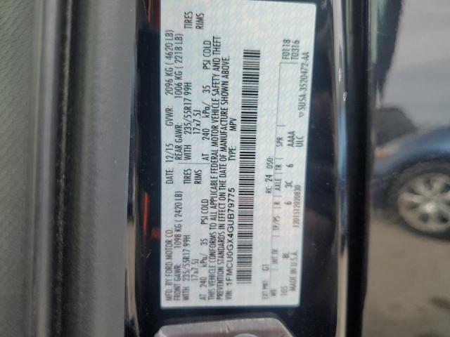 2016 FORD ESCAPE SE 1FMCU0GX4GUB79775