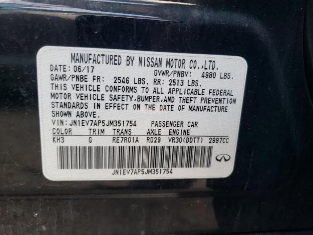 Lot #2390125995 2018 INFINITI Q50 LUXE salvage car